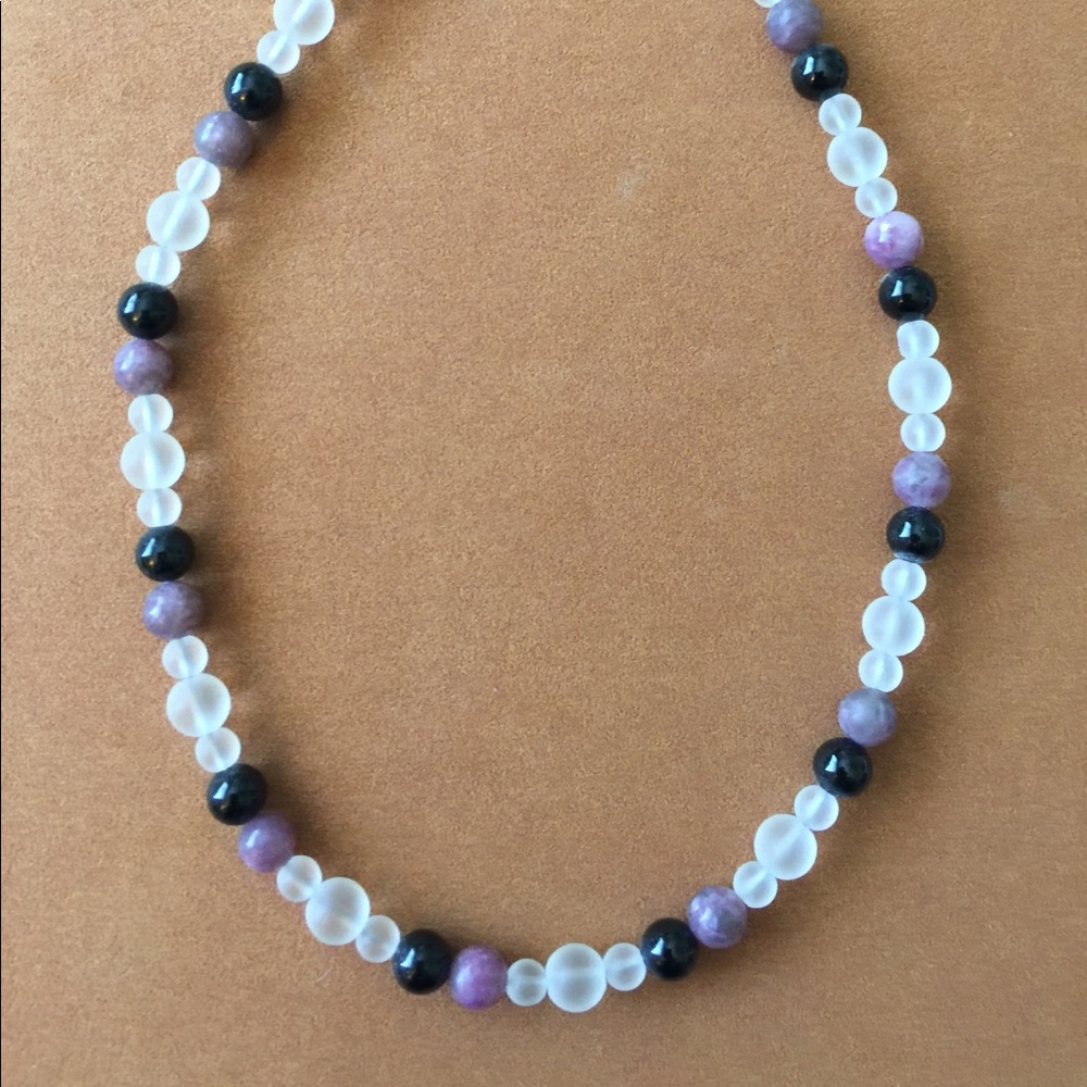 Inspired by Finn Stone and Tourmaline necklace 13”